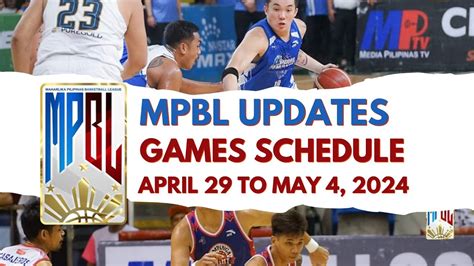 mpbl schedule today